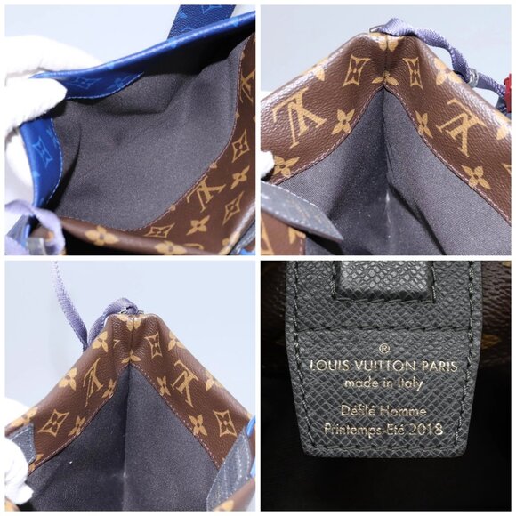 LOUIS VUITTON Monogram Pacific Split Sacoche Shoulder Bag Blue M43854 Auth KD201 - Picture 15 of 16